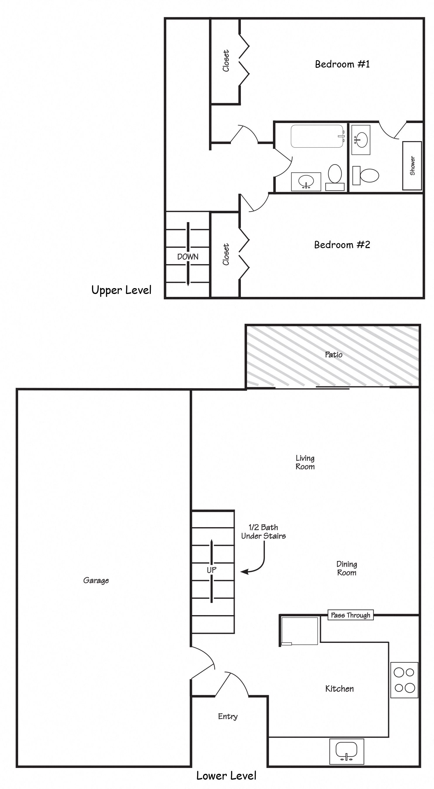 2 Bedrooms, 2-1/2 Bathroom townhouse 2 Bedrooms, 2-1/2 Bathroom townhouse